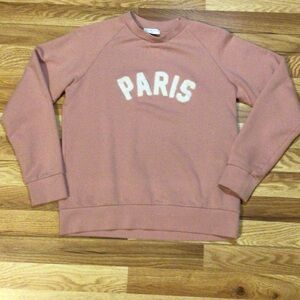 Sandro Blush Sweatshirt with White Paris Detail